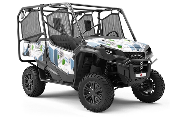 Office Hours Cityscape Utility Vehicle Vinyl Wrap