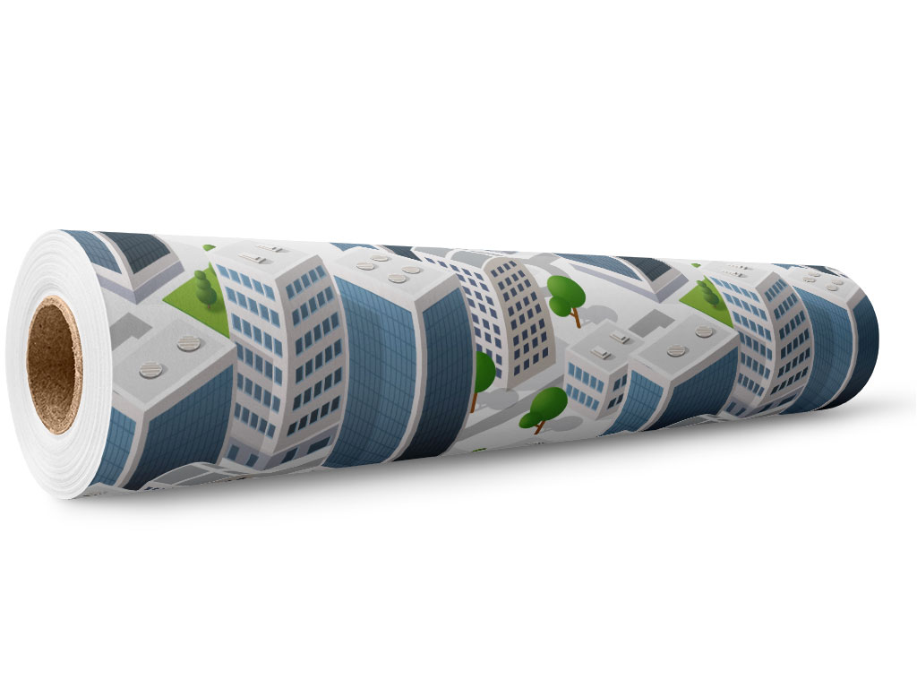 Office Hours Cityscape Wrap Film Wholesale Roll