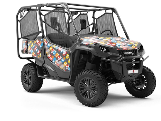 Packed Lot Cityscape Utility Vehicle Vinyl Wrap