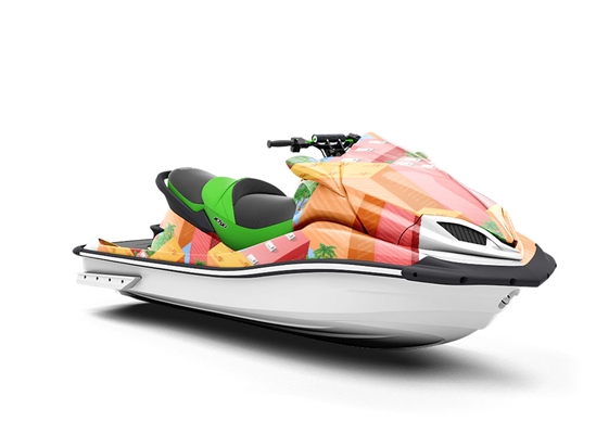 Palm Springs Cityscape Jet Ski Vinyl Customized Wrap