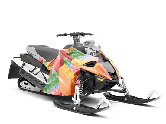 Palm Springs Cityscape Custom Wrapped Snowmobile