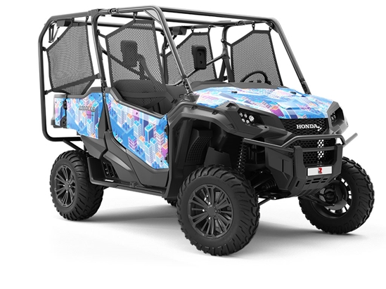 Pastel Towers Cityscape Utility Vehicle Vinyl Wrap