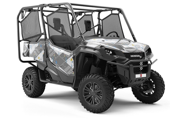 Pedestrian Crossing Cityscape Utility Vehicle Vinyl Wrap