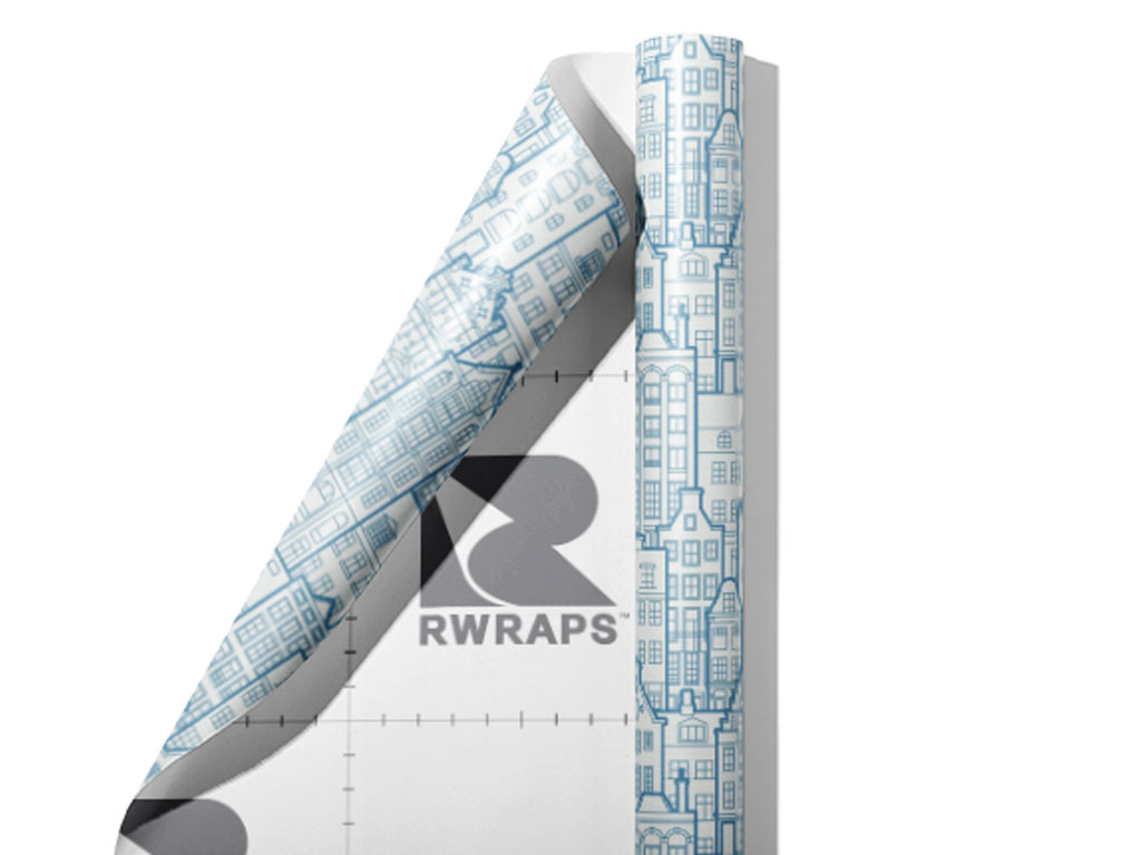 Pre-War Buildings Cityscape Wrap Film Sheets