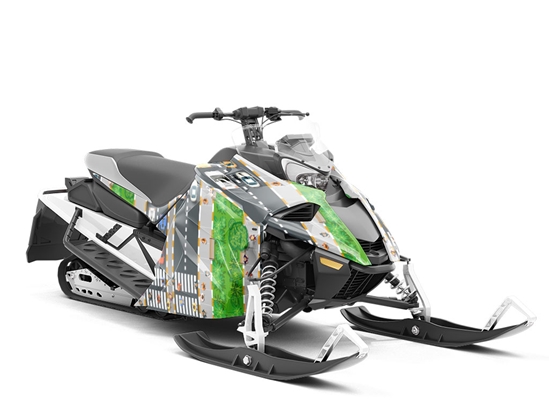 Seventh Avenue Cityscape Custom Wrapped Snowmobile