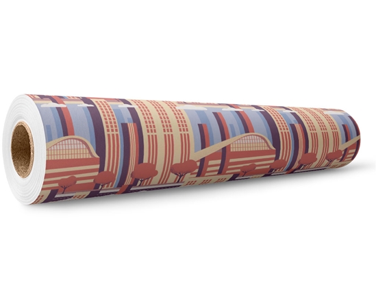 Sixties Utopia Cityscape Wrap Film Wholesale Roll