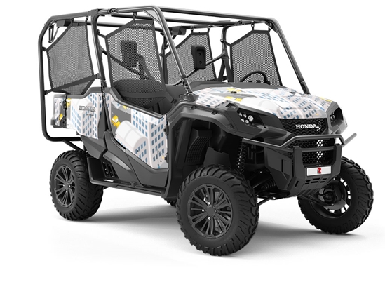 Taxi Please Cityscape Utility Vehicle Vinyl Wrap