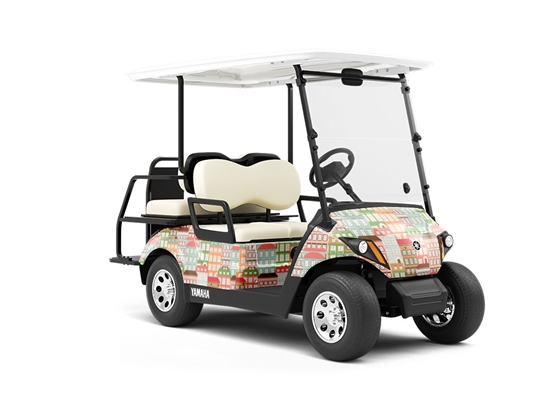 Walk Ups Cityscape Wrapped Golf Cart