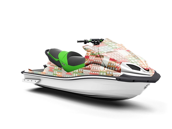 Walk Ups Cityscape Jet Ski Vinyl Customized Wrap