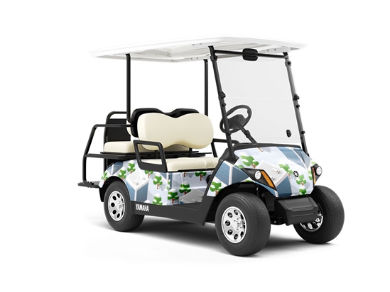 Warehouse District Cityscape Wrapped Golf Cart