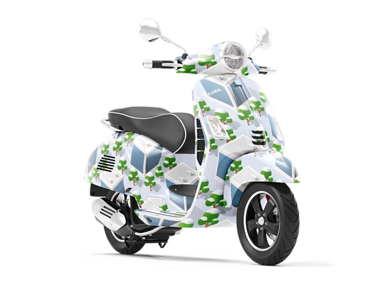 Warehouse District Cityscape Vespa Scooter Wrap Film