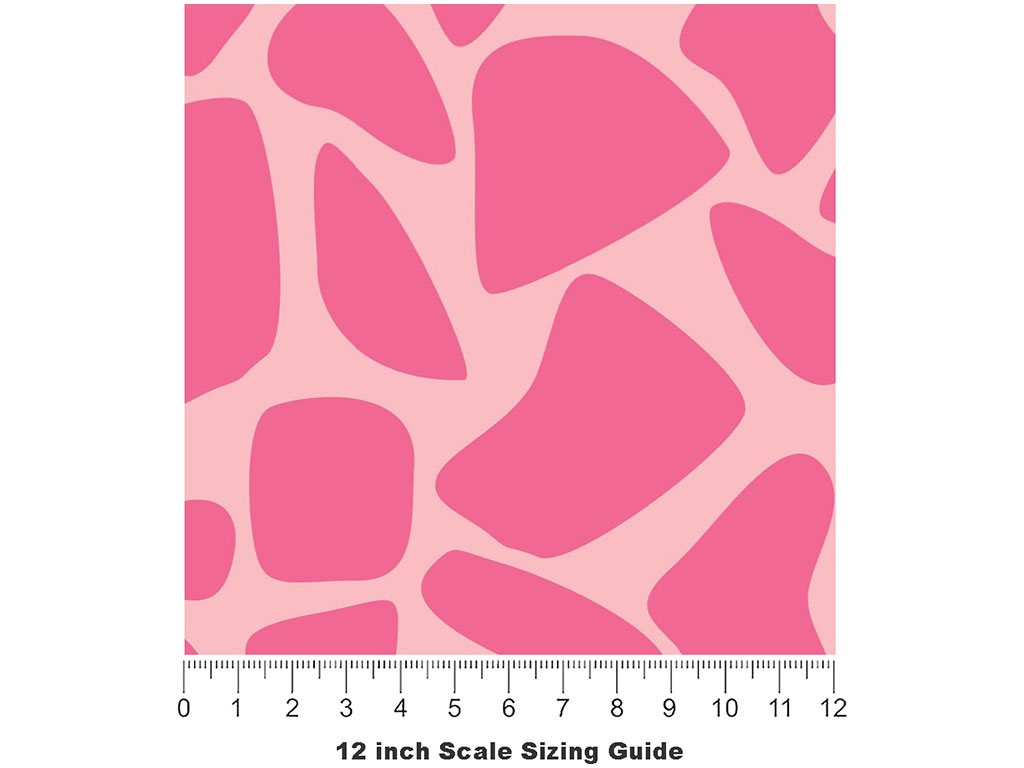 Pink  Cobblestone Vinyl Film Pattern Size 12 inch Scale