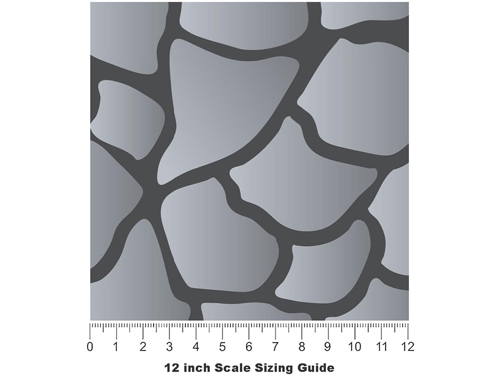 Castle Path Cobblestone Vinyl Film Pattern Size 12 inch Scale