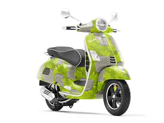 Garden Walk Cobblestone Vespa Scooter Wrap Film