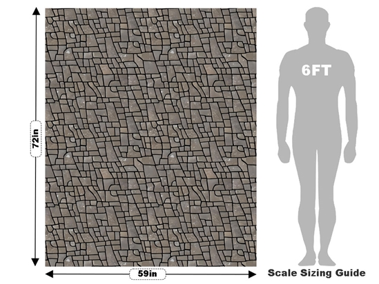 Leftover Slabs Cobblestone Vehicle Wrap Scale