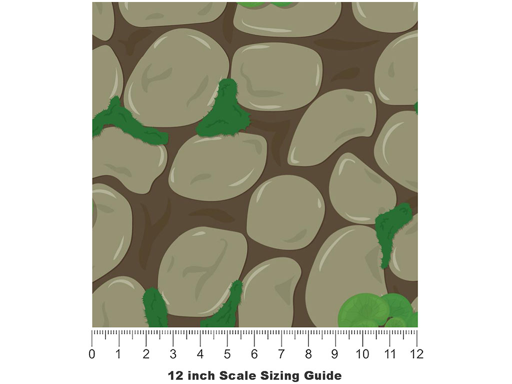 Lost Walk Cobblestone Vinyl Film Pattern Size 12 inch Scale