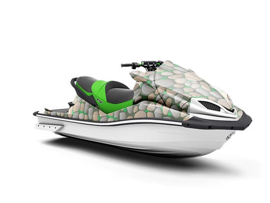 Neglected Courtyard Cobblestone Jet Ski Vinyl Customized Wrap