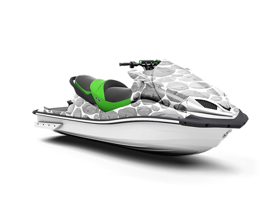 Plain Grey Cobblestone Jet Ski Vinyl Customized Wrap