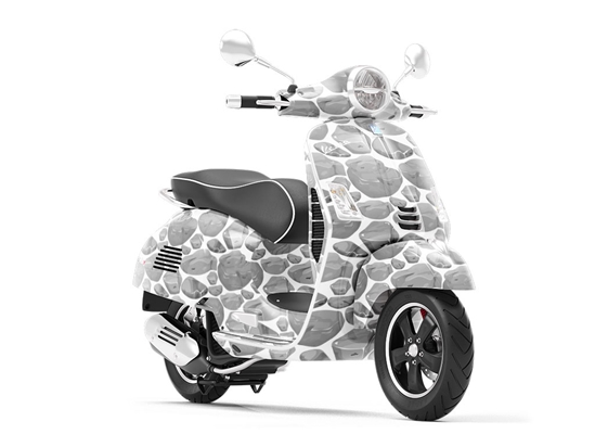 Plain Grey Cobblestone Vespa Scooter Wrap Film