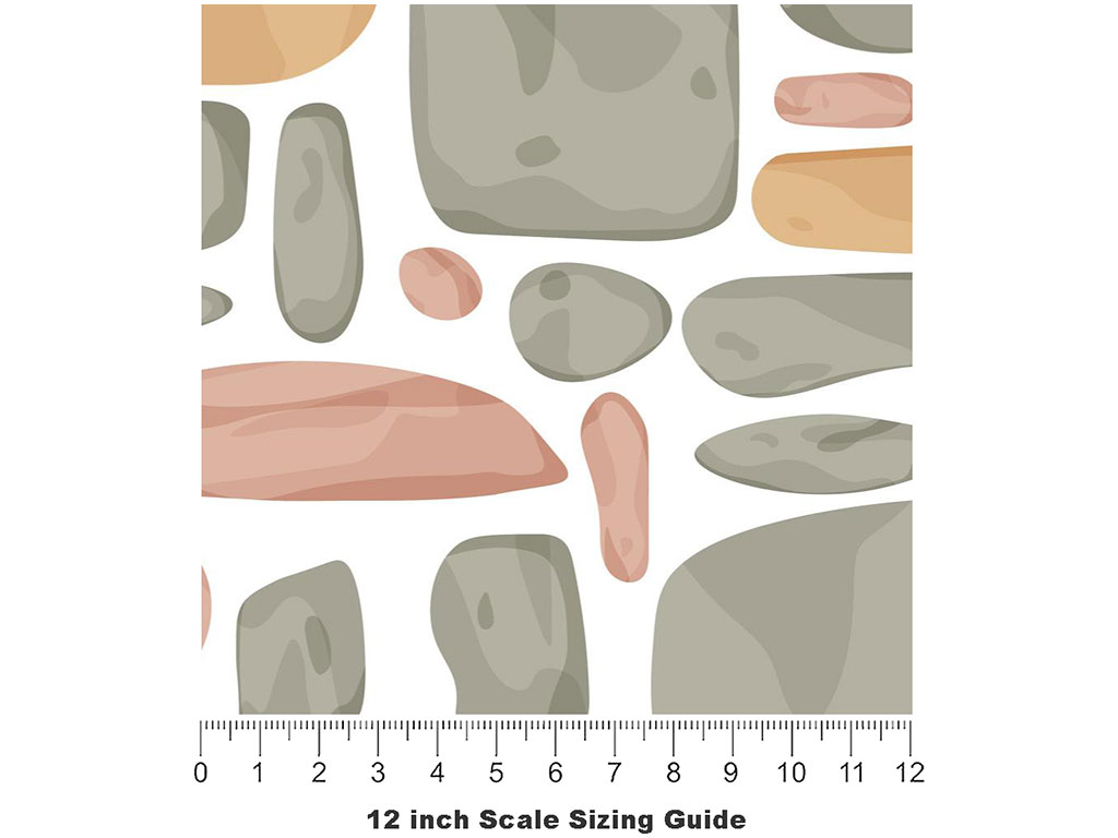 Pleasing Palette Cobblestone Vinyl Film Pattern Size 12 inch Scale