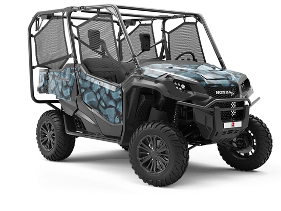 Rough Silver Cobblestone Utility Vehicle Vinyl Wrap