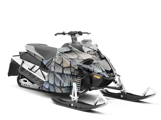 Wide Berth Cobblestone Custom Wrapped Snowmobile