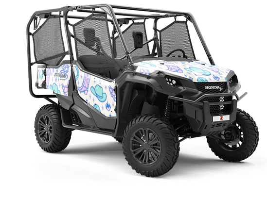 Western Sparkle Cowboy Utility Vehicle Vinyl Wrap