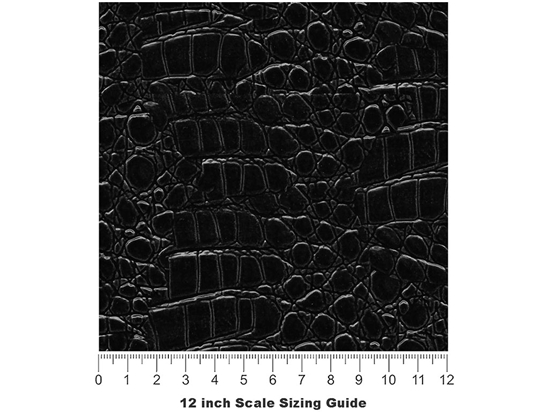 Midnight Crocodile Vinyl Film Pattern Size 12 inch Scale