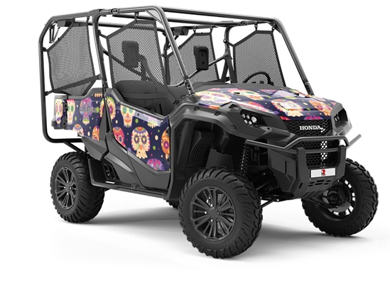 Sugar Skulls Day of the Dead Utility Vehicle Vinyl Wrap