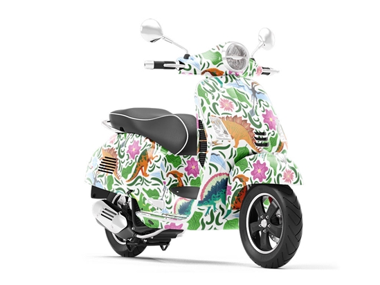 Food Chain Dinosaur Vespa Scooter Wrap Film