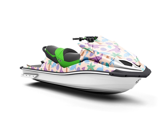 Happy Hadrosaurs Dinosaur Jet Ski Vinyl Customized Wrap