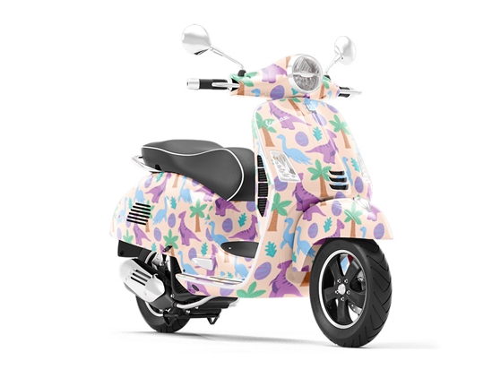 Happy Hadrosaurs Dinosaur Vespa Scooter Wrap Film