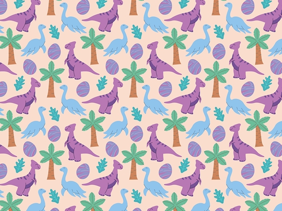 Happy Hadrosaurs Dinosaur Vinyl Wrap Pattern