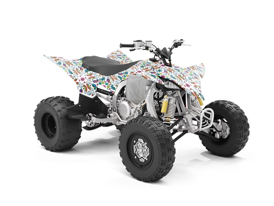 Mandala Rainbows Dinosaur ATV Wrapping Vinyl