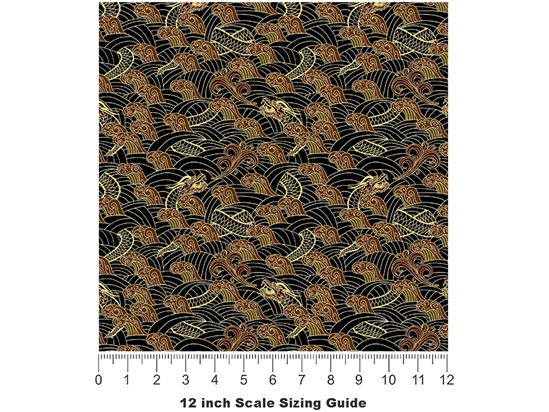 Earth Wyrms Fantasy Vinyl Film Pattern Size 12 inch Scale