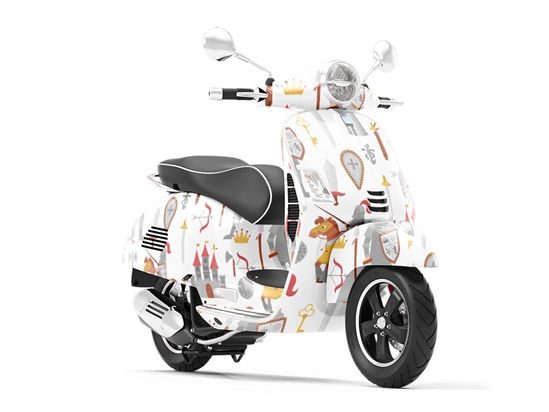 Knight Shift Fantasy Vespa Scooter Wrap Film