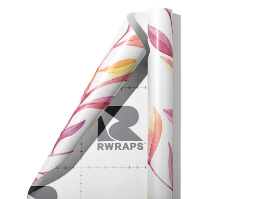 Twilight Leaves Floral Wrap Film Sheets