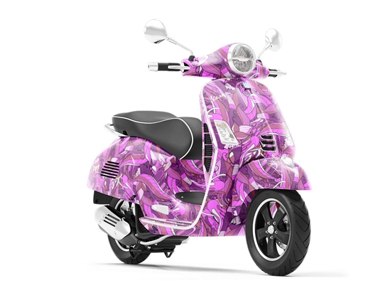 Lady Sif Floral Vespa Scooter Wrap Film