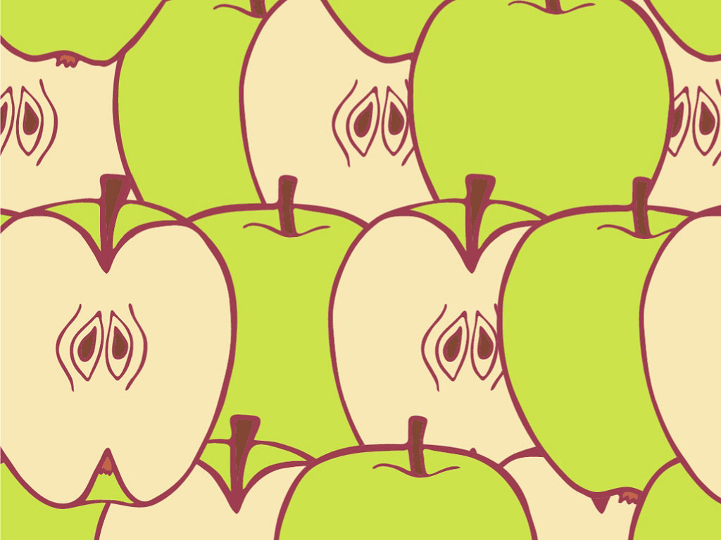 Granny Smith Fruit Vinyl Wrap Pattern