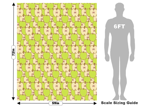 Granny Smith Fruit Vehicle Wrap Scale