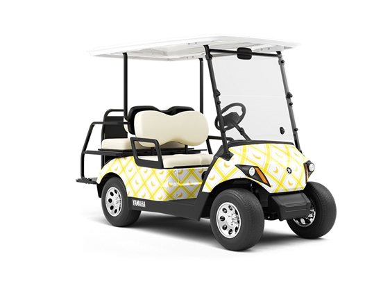 Plaid Plantains Fruit Wrapped Golf Cart