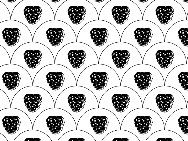 Black Satin Fruit Vinyl Wrap Pattern