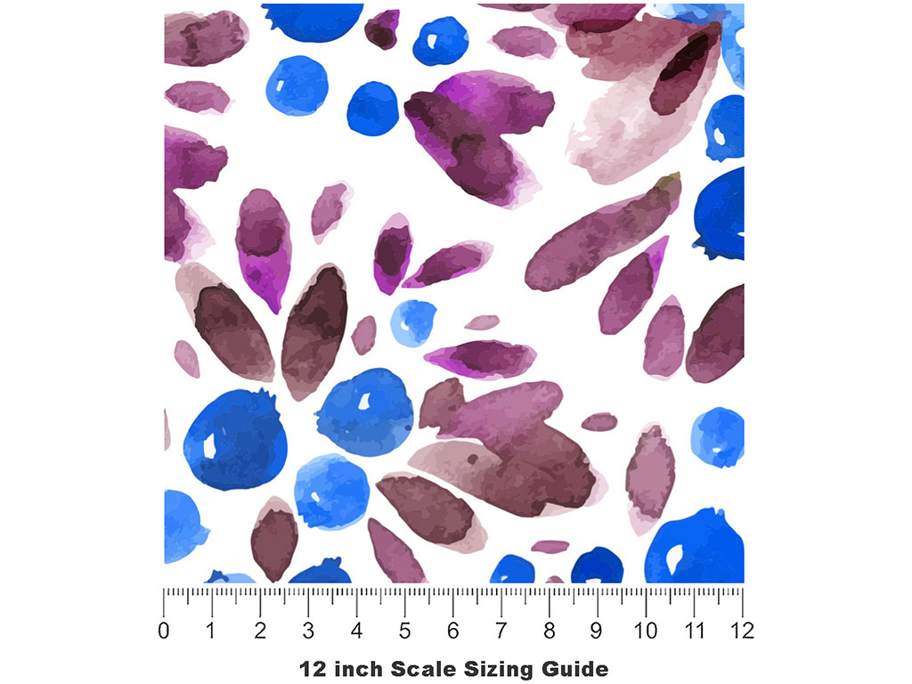 Bog Bilberry Fruit Vinyl Film Pattern Size 12 inch Scale