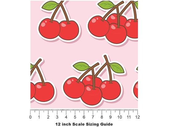 Sweet Pie Fruit Vinyl Film Pattern Size 12 inch Scale