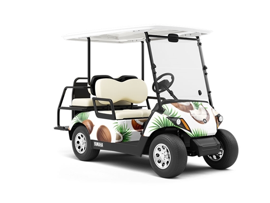 Split Apart Fruit Wrapped Golf Cart