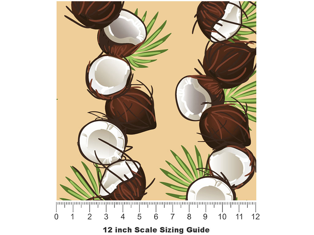 Straight Settlement Fruit Vinyl Film Pattern Size 12 inch Scale