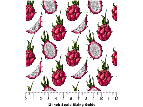 Red Jaina Fruit Vinyl Film Pattern Size 12 inch Scale