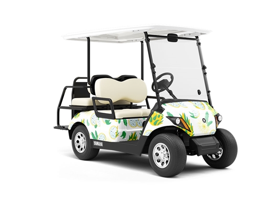 Taste Colombiana Fruit Wrapped Golf Cart