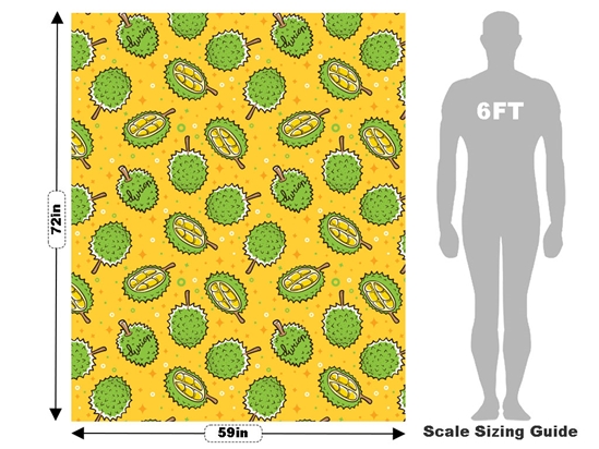 Golden Phoenix Fruit Vehicle Wrap Scale