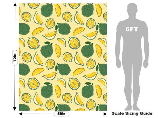 Prickly Personality Fruit Vehicle Wrap Scale